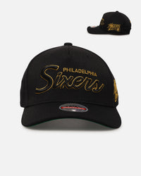 Mitchell & Ness Philadelphia 76ers 'Team Script' MVP Snapback Black/Gold