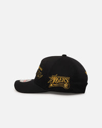 Mitchell & Ness Philadelphia 76ers 'Team Script' MVP Snapback Black/Gold