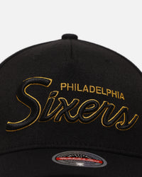 Mitchell & Ness Philadelphia 76ers 'Team Script' MVP Snapback Black/Gold
