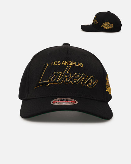 Mitchell & Ness Los Angeles Lakers 'Team Script' MVP Snapback Black/Gold