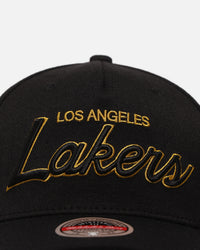 Mitchell & Ness Los Angeles Lakers 'Team Script' MVP Snapback Black/Gold
