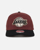 Mitchell & Ness Los Angeles Lakers 'Vintage Burgundy' MVP Snapback Burgundy