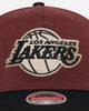 Mitchell & Ness Los Angeles Lakers 'Vintage Burgundy' MVP Snapback Burgundy