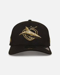 New Era Cronulla Sutherland Sharks '2025 NRL Vegas Round' 9SEVENTY Stretch Snapback Black/Gold
