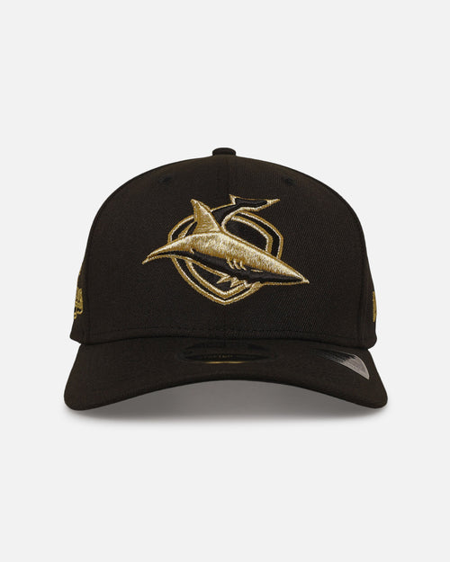 New Era Cronulla Sutherland Sharks '2025 NRL Vegas Round' 9SEVENTY Stretch Snapback Black/Gold
