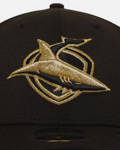 New Era Cronulla Sutherland Sharks '2025 NRL Vegas Round' 9SEVENTY Stretch Snapback Black/Gold