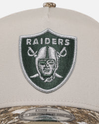 New Era Las Vegas Raiders 'Real Tree Stone' 9FORTY A-Frame Snapback Stone