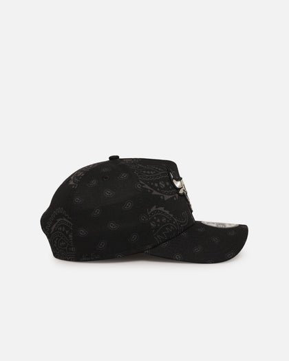 New Era Chicago Bulls 'Tonal Paisley' 9FORTY A-Frame Snapback Black