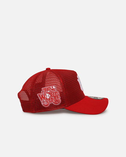 New Era New York Yankees 'Polychromatic Mesh' 9FORTY A-Frame Snapback Scarlet