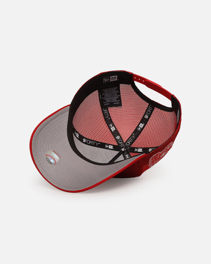 New Era New York Yankees 'Polychromatic Mesh' 9FORTY A-Frame Snapback Scarlet