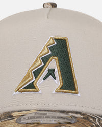 New Era Arizona Diamondbacks 'Real Tree Stone' 9FORTY A-Frame Snapback Stone