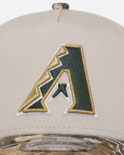 New Era Arizona Diamondbacks 'Real Tree Stone' 9FORTY A-Frame Snapback Stone