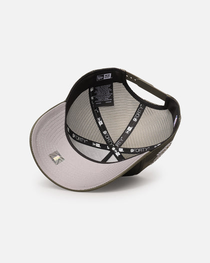 New Era Chicago Bulls 'Polychromatic Mesh' 9FORTY A-Frame Snapback New Olive