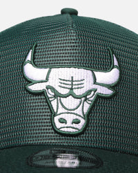 New Era Chicago Bulls 'Polychromatic Mesh' 9FORTY A-Frame Snapback Dark Green