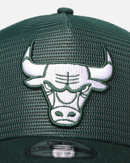 New Era Chicago Bulls 'Polychromatic Mesh' 9FORTY A-Frame Snapback Dark Green