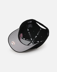 New Era Los Angeles Dodgers 'Pink Rose Embroidery' 9FORTY A-Frame Snapback Black/Pink