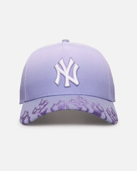 New Era New York Yankees 'Sundyed Flames' 9FORTY A-Frame Snapback Lavender