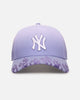 New Era New York Yankees 'Sundyed Flames' 9FORTY A-Frame Snapback Lavender