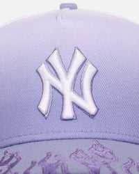 New Era New York Yankees 'Sundyed Flames' 9FORTY A-Frame Snapback Lavender