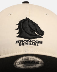 New Era Brisbane Broncos 'NRL Two Tone' 9TWENTY Strapback Chrome White/Black
