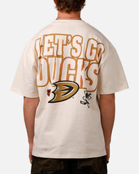 Culture Kings Anaheim Ducks Lets Go Ducks Vintage T-Shirt Off White