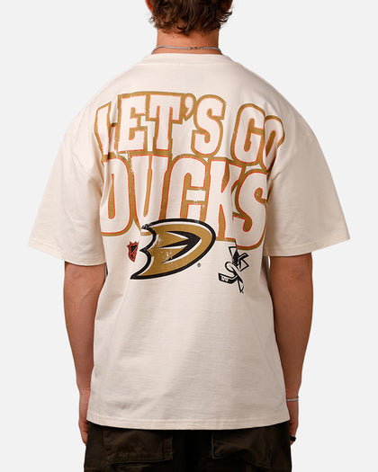 Culture Kings Anaheim Ducks Lets Go Ducks Vintage T-Shirt Off White