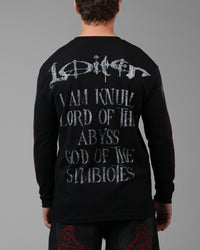 Loiter Marvel Knull Long Sleeve Waffle T-Shirt Black