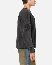 Pro Standard Los Angeles Dodgers 'Wash Vanguard' Fleece Crewneck Washed Black