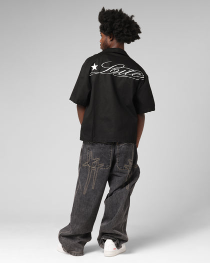 Loiter Daytona Button Up Shirt Black