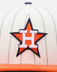 Pro Standard Houston Astros Classic Logo Wool Strapback Eggshell/Yellow