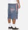 X-Large Oval Baggy Cargo Denim Shorts Indigo Blue