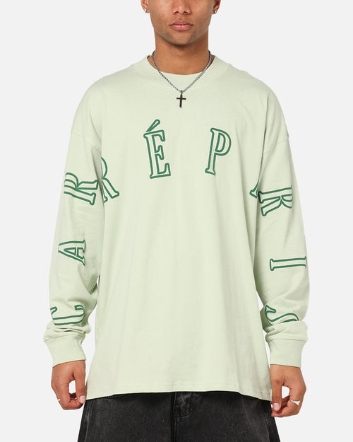 Carre Global Oversized Long Sleeve T-Shirt Sage