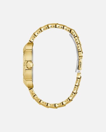 Guess Mainline Nile Textured Bracelet Watch Gold