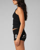 Loiter Women's Bullrush Cropped Tank Black