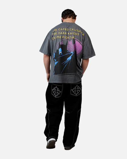73Studio X DC Batman Caped Crusader T-Shirt Washed Charcoal