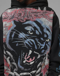 Loiter Panther Airbrush Hoodie Black