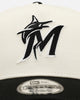 New Era Miami Marlins 'Easy Chrome Black' 9FORTY A-Frame Snapback Chrome/Black
