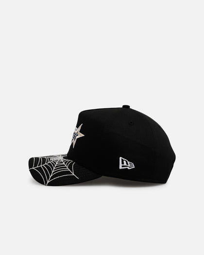 New Era Houston Astros 'Spider Web Visor' 9FORTY A-Frame Snapback Black