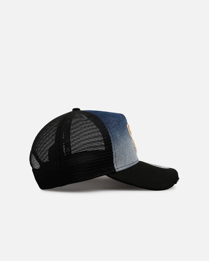 New Era San Diego Padres 'Bleach' 9FORTY A-Frame Trucker Snapback Denim