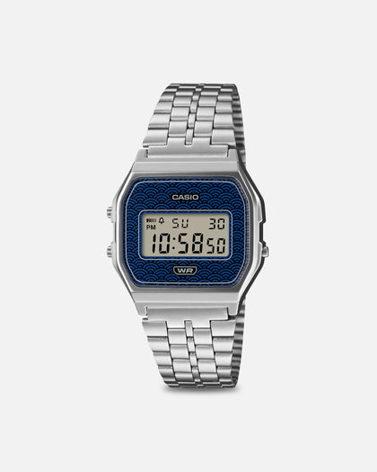 Casio A159WEVJ-2D Watch Silver/Blue