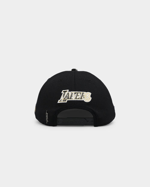 Pro Standard Los Angeles Lakers Prep Plaid Brim Snapback Black