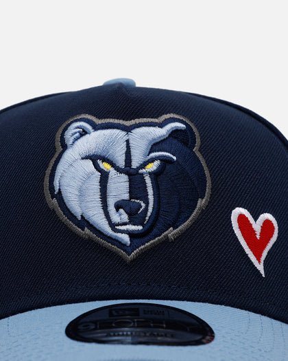 New Era Memphis Grizzlies 'Team Color Hearts' 9FORTY A-Frame Snapback Official Team Color