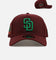 New Era San Diego Padres 'Frosted Burgundy' 9FORTY A-Frame Snapback Burgundy