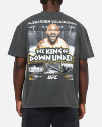 UFC By Culture Kings Alexander Volkanovski Sydney King Down Under Heavy T-Shirt Black Wash