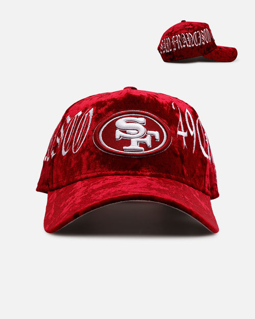 New Era San Francisco 49ers 'Crushed Velvet Dreams' 9FORTY A-Frame Snapback Maroon