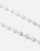 Saint Morta 4mm Iced Ball Chain White Gold