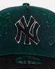 New Era New York Yankees 'Gothic Script Two Tone' 9FORTY A-Frame Snapback Dark Green/Black