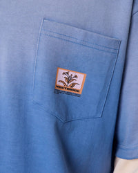 MNML Layered Flame Pocket Long Sleeve T-Shirt Washed Blue