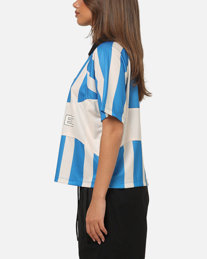 Nike Women's Sportswear Street Oversized Striped Jersey Blue/White