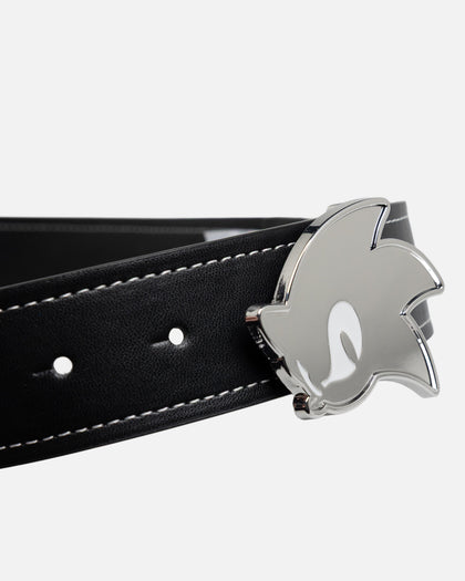Loiter x Sonic Leather Belt Black
